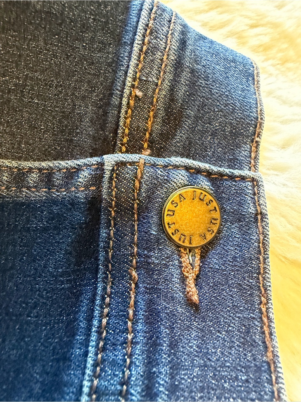 Just USA 3X Denim Jean Jacket Stretch Blue Trucker Plus Size - Picture 7 of 12
